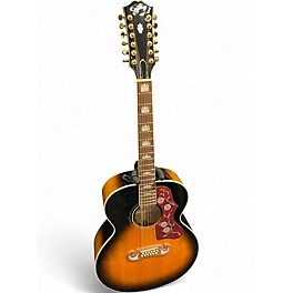 Used Epiphone J200 12 String sunburst 12 String Acoustic Electric Guitar