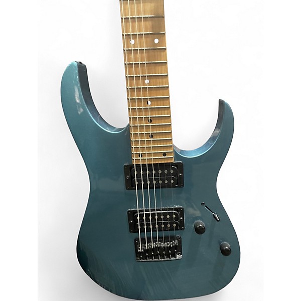 Used Ibanez GRG7221M LIGHT BLUE METALLIC Solid Body Electric Guitar