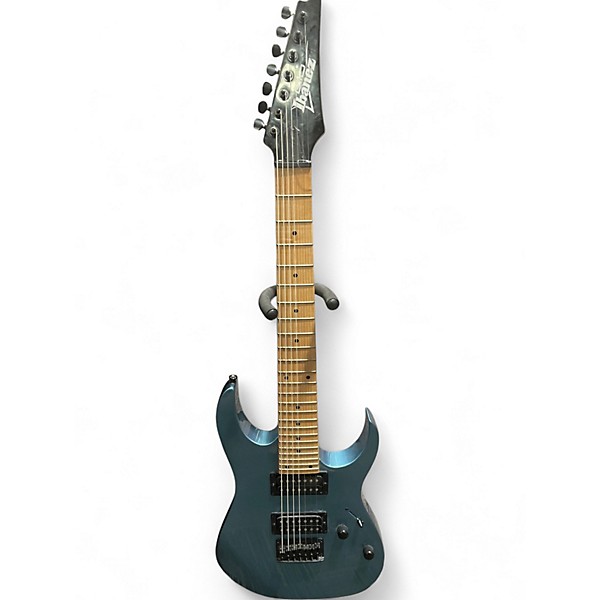 Used Ibanez GRG7221M LIGHT BLUE METALLIC Solid Body Electric Guitar