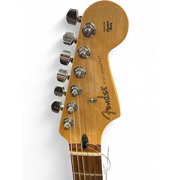 Used 2022 Fender Player Stratocaster Black Solid Body Electric Guitar