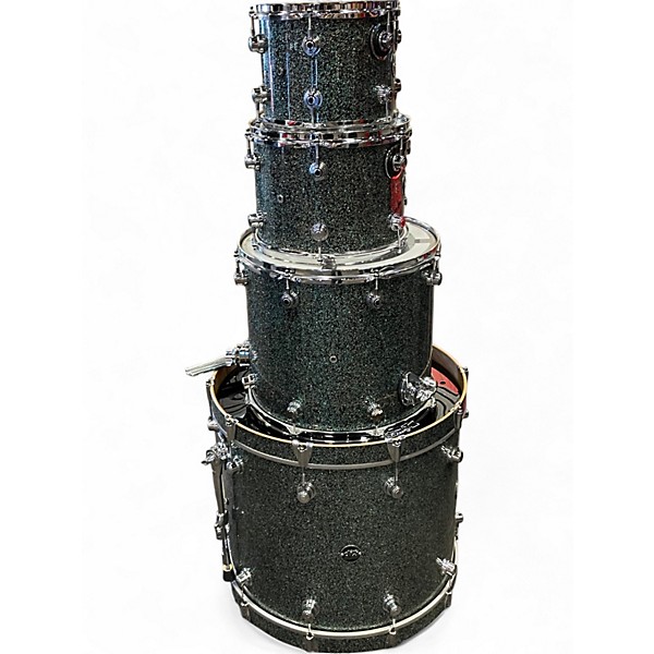Used DW 4 Piece Performance Series Ocean galaxy Drum Kit