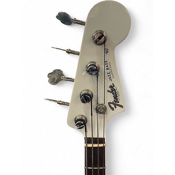 Used Fender 60th Anniversary Jazz Bass Arctic Pearl Electric Bass Guitar