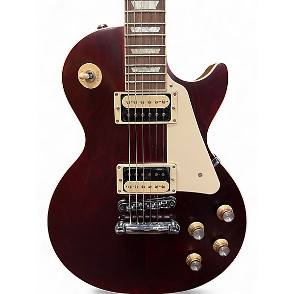 Used Gibson les paul trad pro V Burgundy Solid Body Electric Guitar