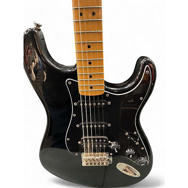 Used Squier CLASSIC VIBE 70S STRAT HSS Black Solid Body Electric Guitar