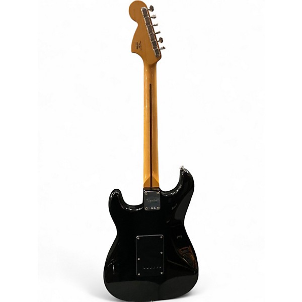 Used Squier CLASSIC VIBE 70S STRAT HSS Black Solid Body Electric Guitar
