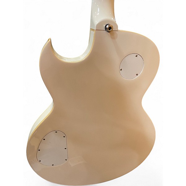 Used Epiphone George Thorogood Signature White Fang ES125 White Hollow Body Electric Guitar