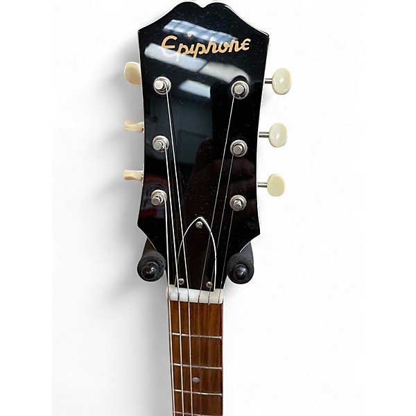 Used Epiphone George Thorogood Signature White Fang ES125 White Hollow Body Electric Guitar