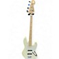 Used Squier STANDARD JAZZ BASS White Electric Bass Guitar