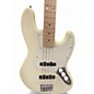 Used Squier STANDARD JAZZ BASS White Electric Bass Guitar