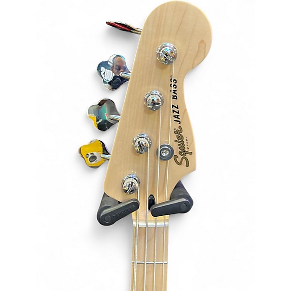 Used Squier STANDARD JAZZ BASS White Electric Bass Guitar