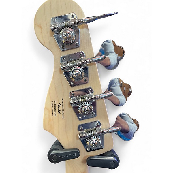 Used Squier STANDARD JAZZ BASS White Electric Bass Guitar