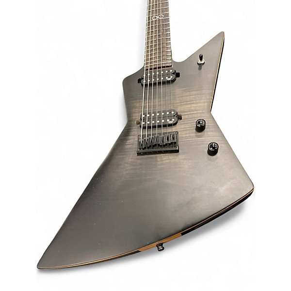 Used Chapman Ghost Fret 7 Pro BLACK FLAMETOP Solid Body Electric Guitar