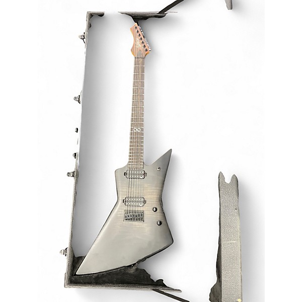 Used Chapman Ghost Fret 7 Pro BLACK FLAMETOP Solid Body Electric Guitar