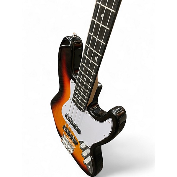 Used Glarry GP Sunburst Electric Bass Guitar