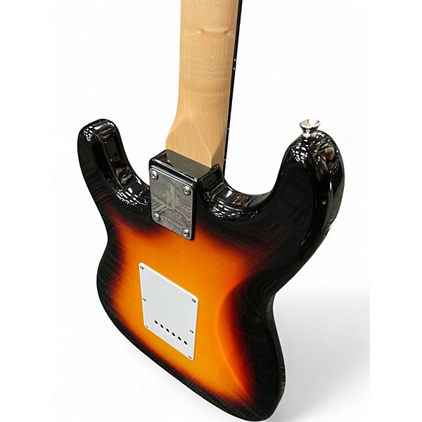 Used Donner S Style Standard Series Sunburst Solid Body Electric Guitar