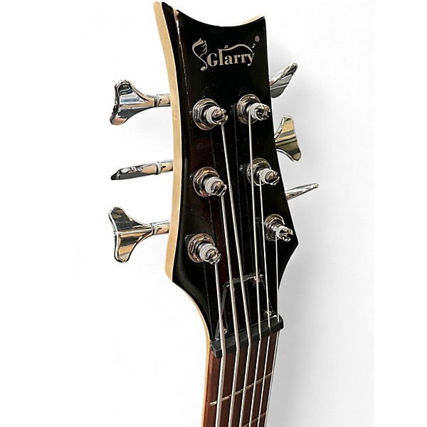 Used Glarry GIB White Electric Bass Guitar