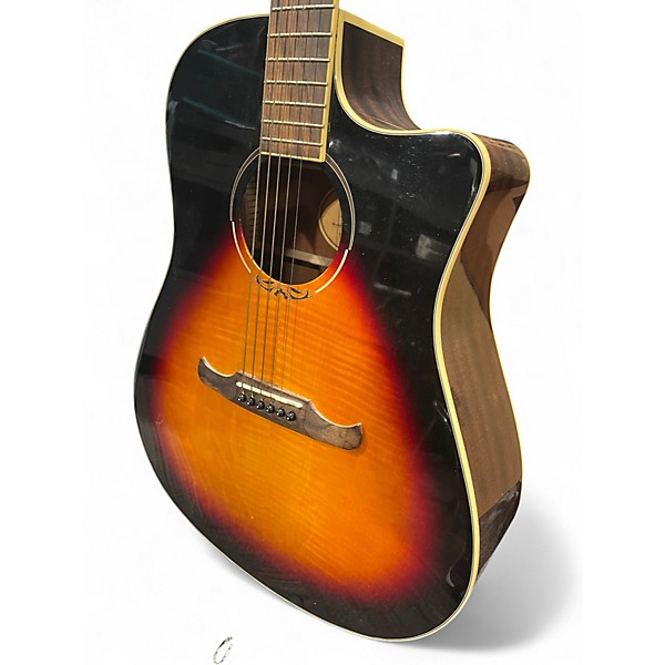 Used Fender T Bucket 300CE 2 Tone Sunburst Acoustic Electric Guitar