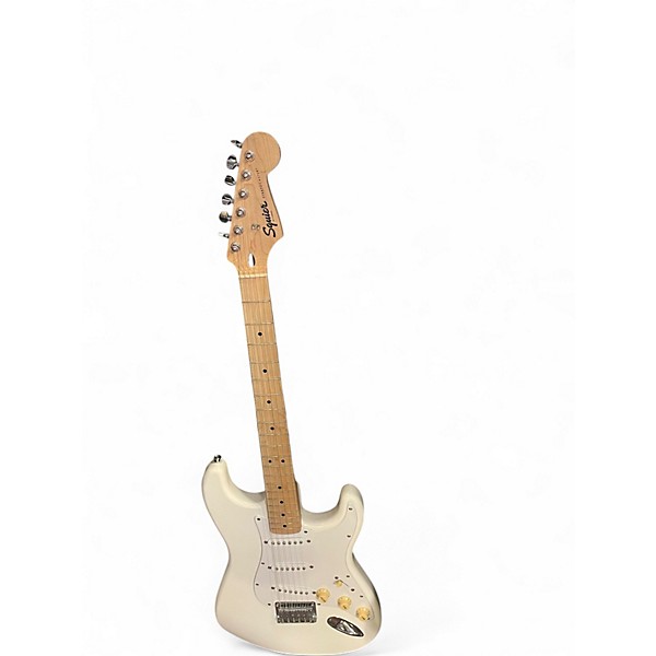 Used Squier Standard Stratocaster White Solid Body Electric Guitar