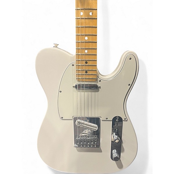 Used Fender Player Telecaster White Solid Body Electric Guitar