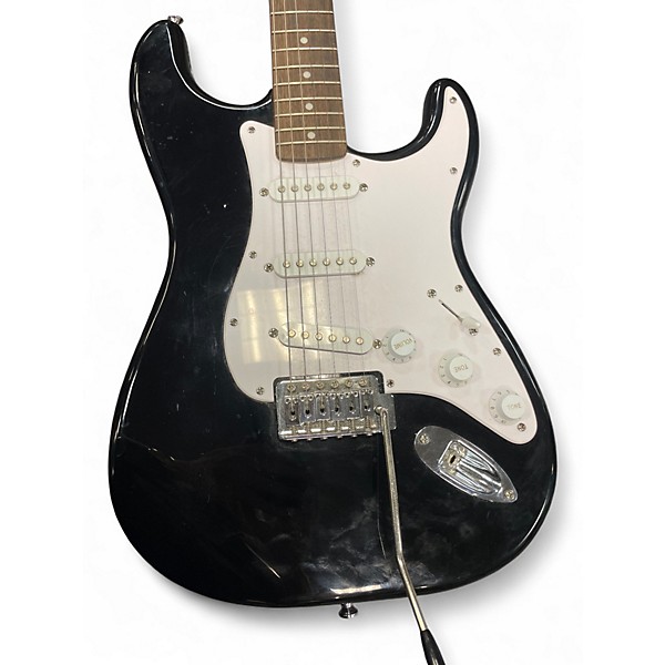 Used Squier Bullet Stratocaster Black Solid Body Electric Guitar