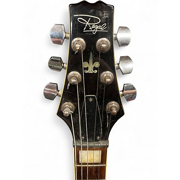 Used Regal LP Black Solid Body Electric Guitar
