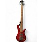Used Spector nsjh6 Trans Red Electric Bass Guitar thumbnail