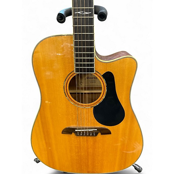 Used Alvarez AD60CE Artist Series Dreadnought Natural Acoustic Electric Guitar