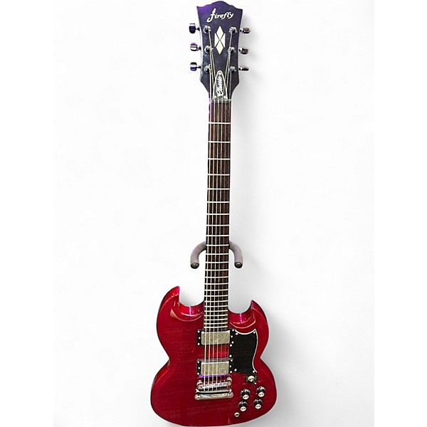 Used Firefly Classic Candy Apple Red Solid Body Electric Guitar