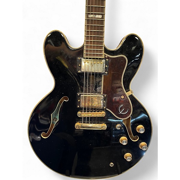 Used Epiphone SHERATON II PRO Black Hollow Body Electric Guitar