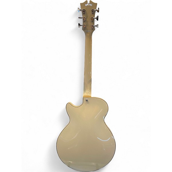 Used D'Angelico DAPSSCMPCSCB White Hollow Body Electric Guitar