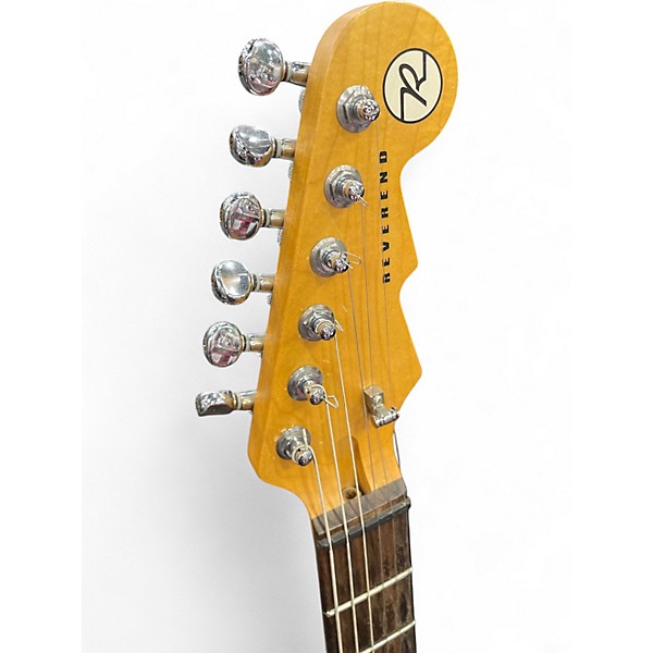 Used 2015 Reverend DOUBLE AGENT Red Solid Body Electric Guitar