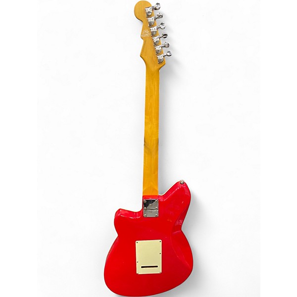 Used 2015 Reverend DOUBLE AGENT Red Solid Body Electric Guitar