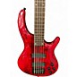 Used 2006 Dean Edge 5 String EMG Candy Apple Red Electric Bass Guitar