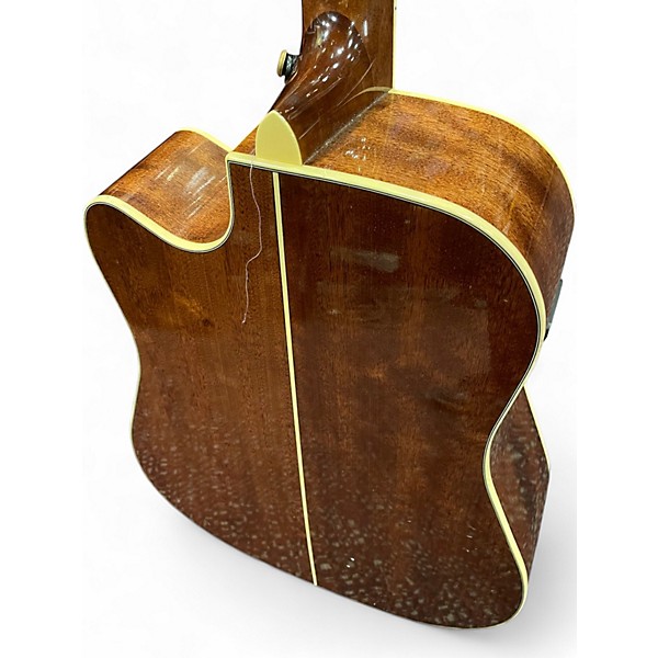 Used D'Angelico Premier Delancey Cutaway Dreadnought Vintage Sunburst Acoustic Electric Guitar