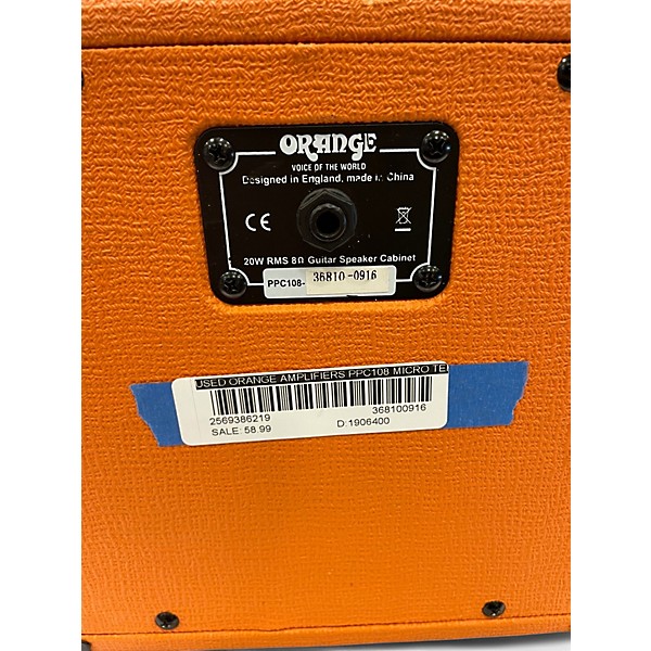 Used Orange Amplifiers PPC108 Micro Terror 1X8 Guitar Cabinet