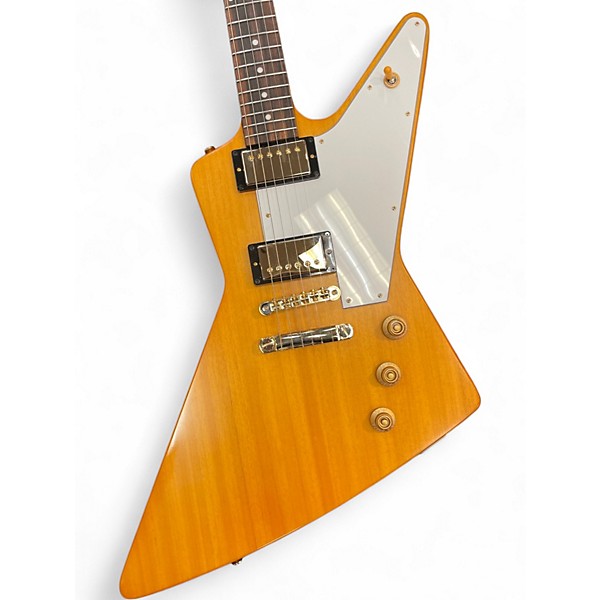 Used Epiphone Korina 1958 Explorer Natural Solid Body Electric Guitar