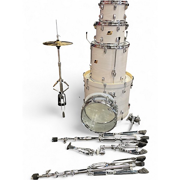 Used 2025 Ludwig 5 Piece Backbeat Elite White Drum Kit