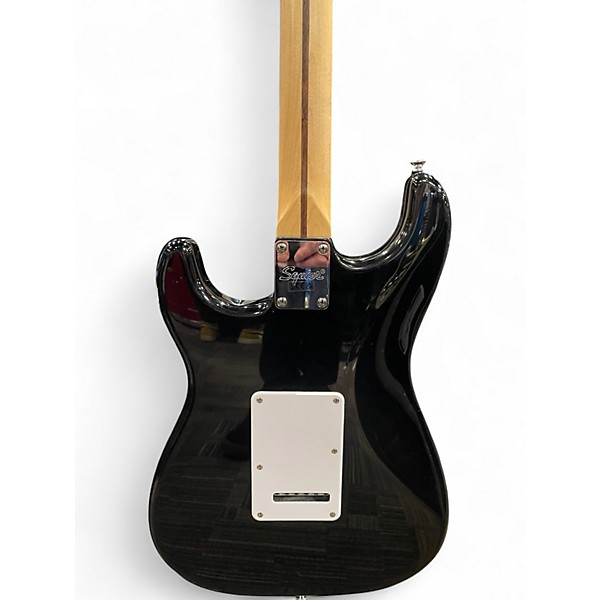 Used Squier Standard Stratocaster Black Solid Body Electric Guitar