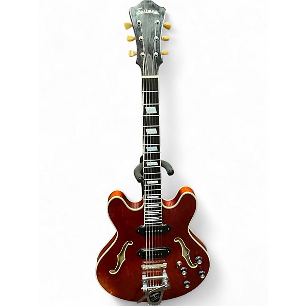 Used Eastman T64V Cherry Hollow Body Electric Guitar