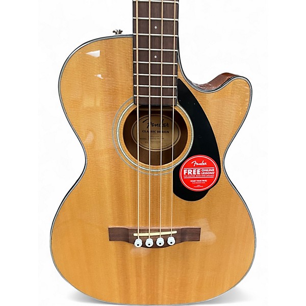 Used Fender CB-60SCE Natural Acoustic Bass Guitar