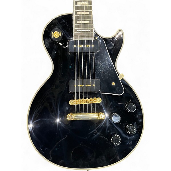 Used Epiphone CUSTOM P90 Black Solid Body Electric Guitar