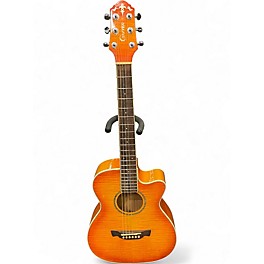 Used Crafter Guitars trv34eq Sunburst Acoustic Electric Guitar