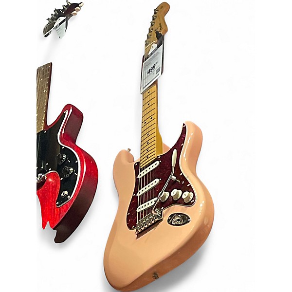 Used Fender Player Stratocaster Shell Pink Solid Body Electric Guitar