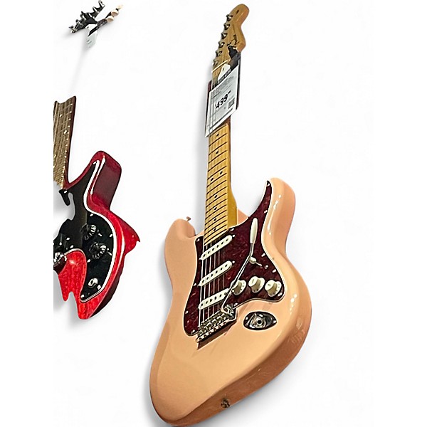Used Fender Player Stratocaster Shell Pink Solid Body Electric Guitar
