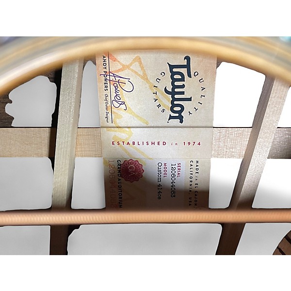 Used Taylor CUSTOM 414CE BURST Acoustic Electric Guitar