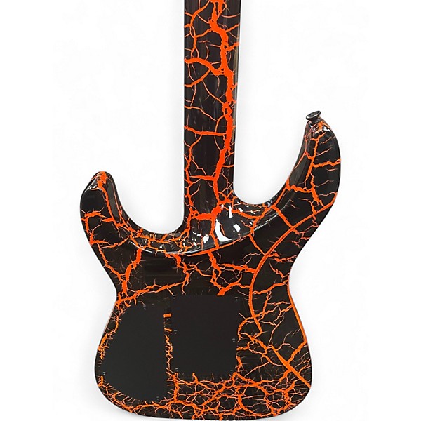 Used Jackson X Series Soloist Orange Crackle Solid Body Electric Guitar