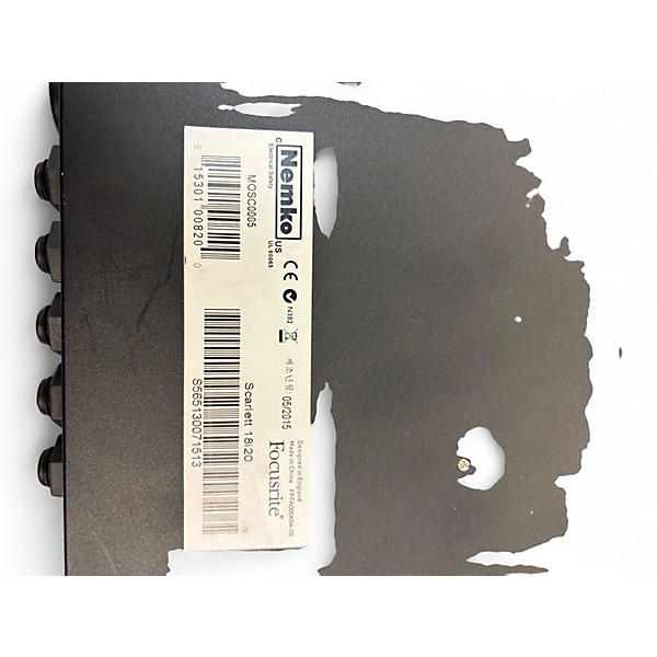 Used Focusrite Scarlett 18i20 Audio Interface