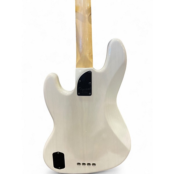 Used Fender American Deluxe Jazz Bass White Electric Bass Guitar