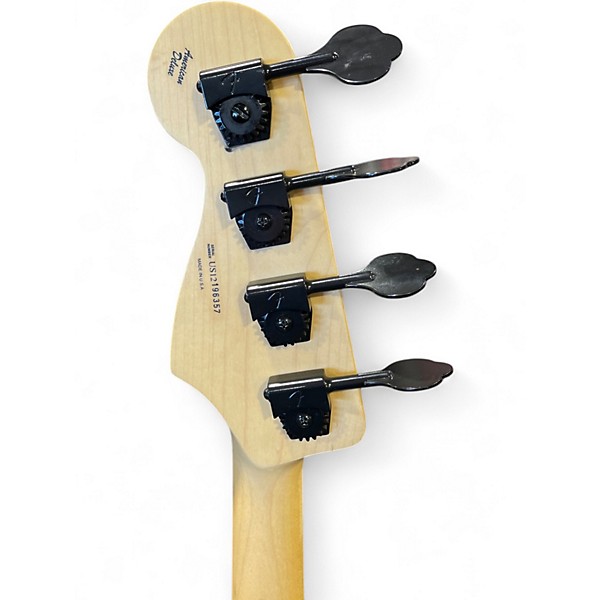 Used Fender American Deluxe Jazz Bass White Electric Bass Guitar