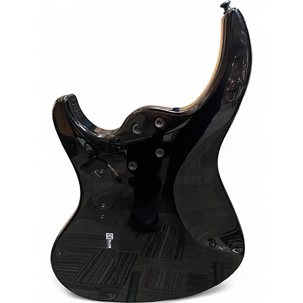 Used Kingston Saratoga Deluxe  Trans Black Electric Bass Guitar